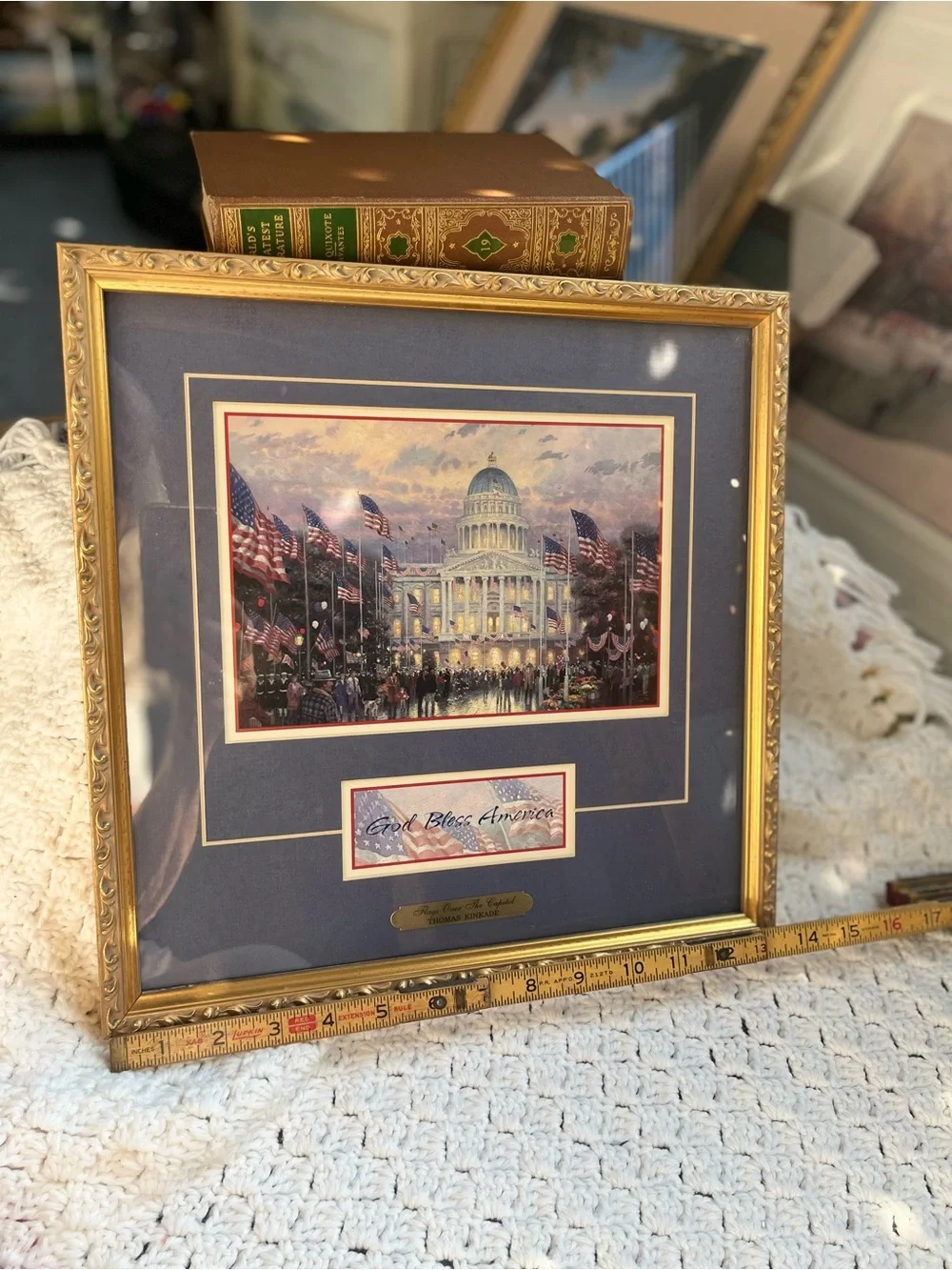 Flags Over The Capitol -Thomas Kinkade (1958 - 2012)